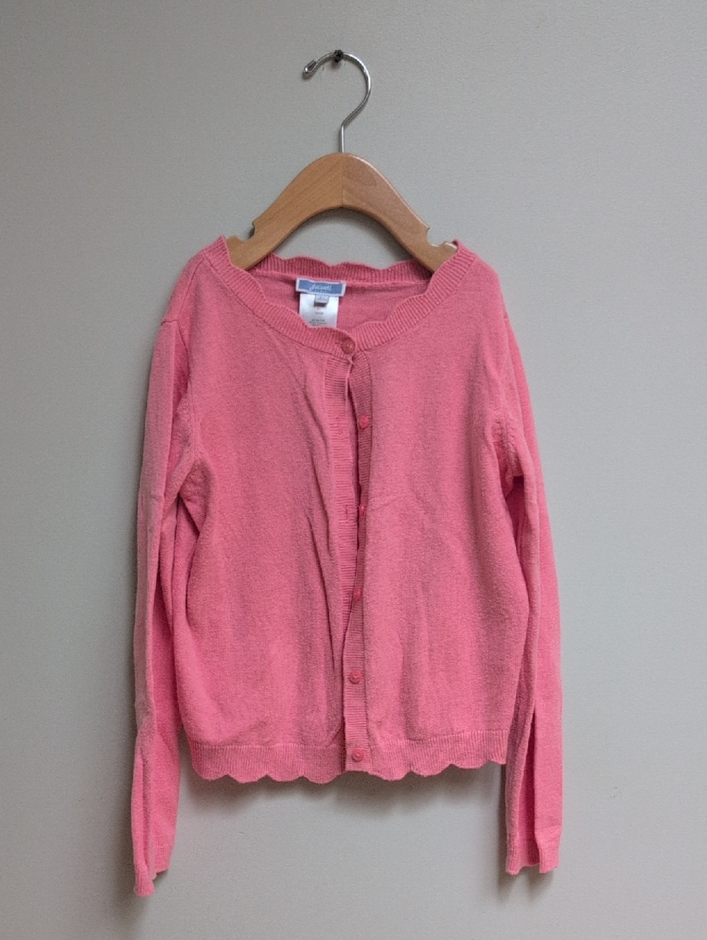 Jacadi Pink Button-Front Cotton Cardigan